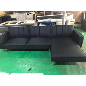 Sofa góc Chữ L đen (D275 x R150)